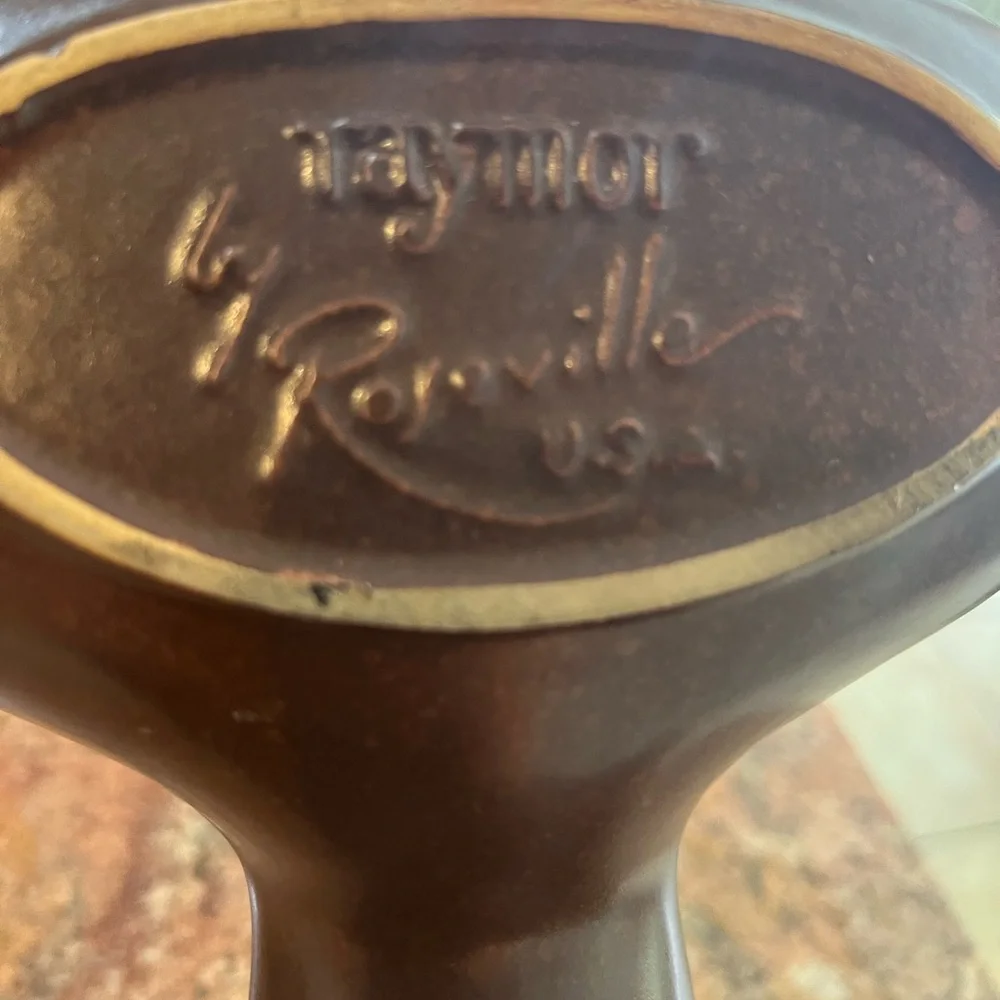 Dark Brown Celery Serving Dish - Vintage